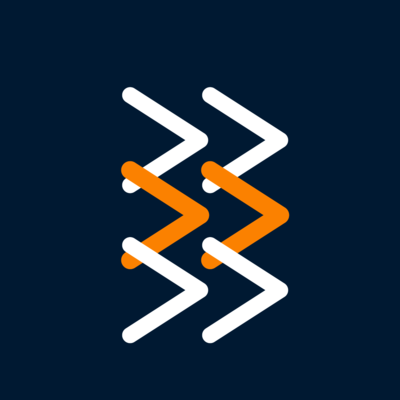 Icon showing structured practice moving into commitments and action